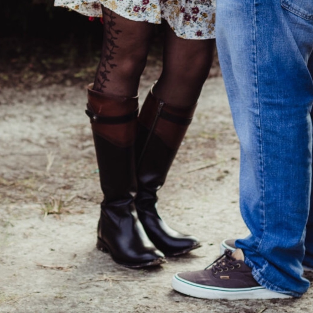 Frye Button Tall Two Tone Boot - Picture 5 of 5